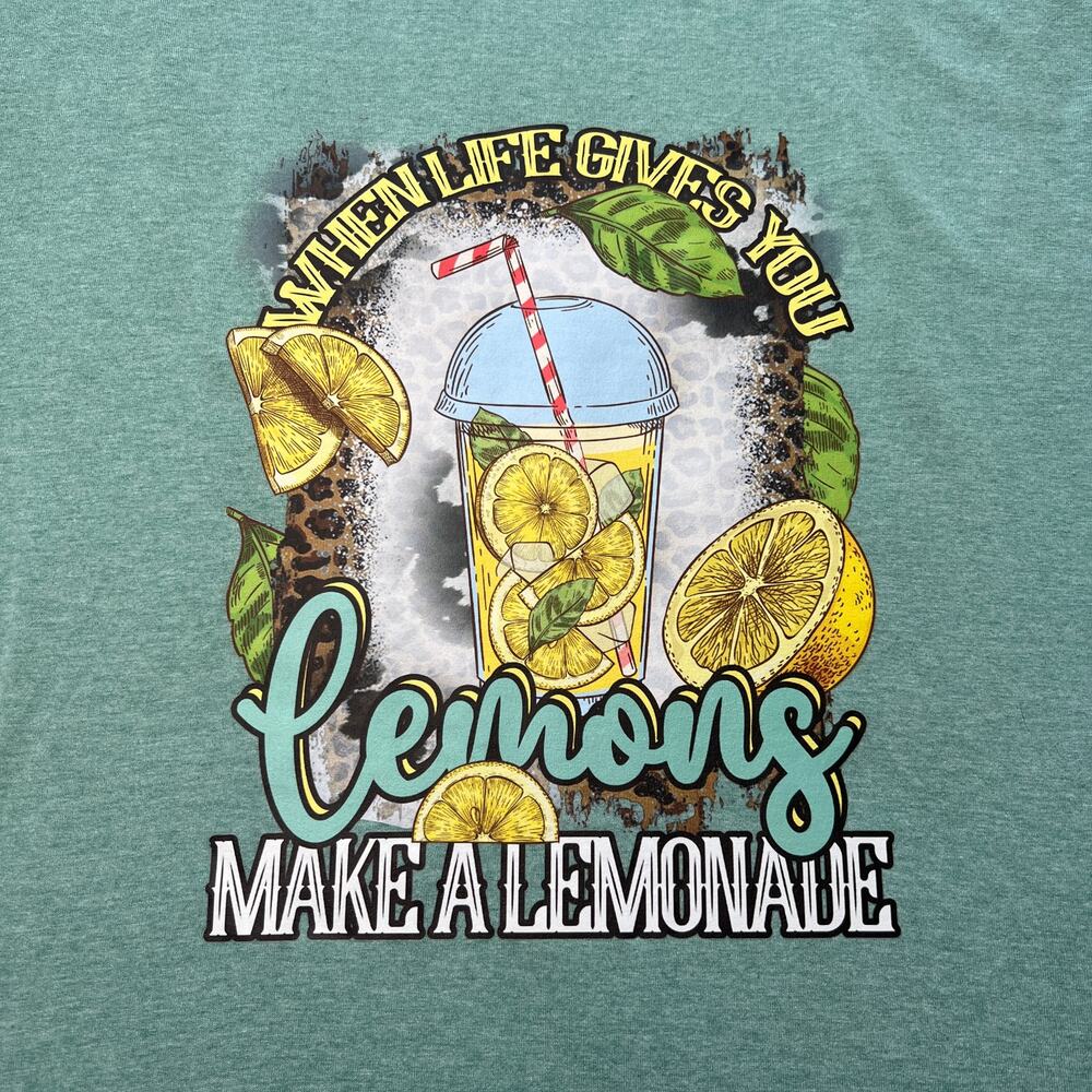 When Life Gives You Lemons Green Large Tee